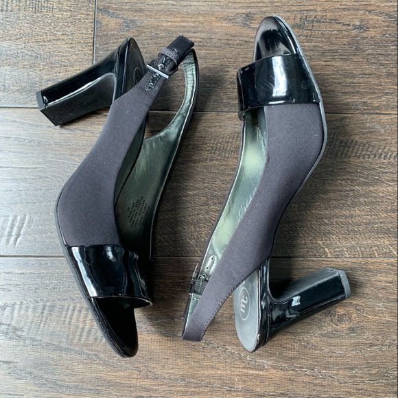 Mootsies Tootsies Size 8 Black 3 Inch High Heels - Picture 7 of 12